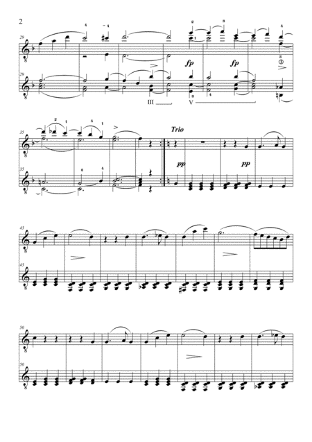 Minuet D 334 For Guitar Duet Page 2