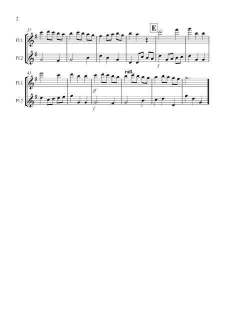 Minuet In G By Bach For Flute Duet Page 2