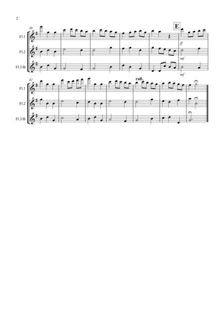 Minuet In G By Bach For Flute Trio Page 2