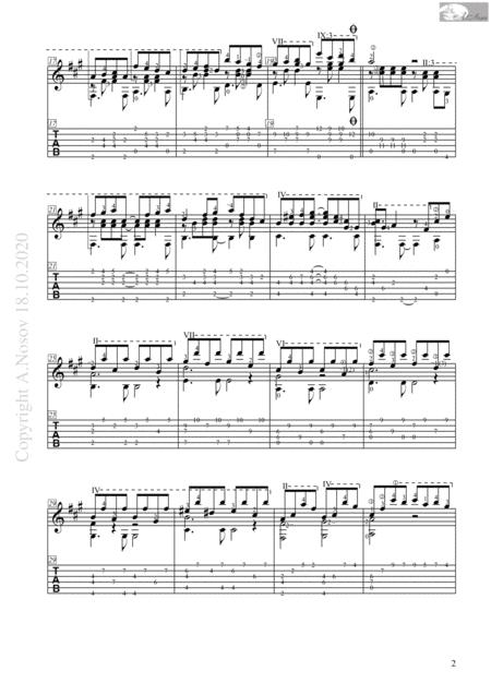 Minuet P Mauriat Sheet Music For Guitar Page 2