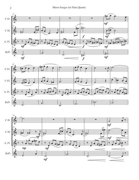 Mirror Images For Flute Quartet Page 2