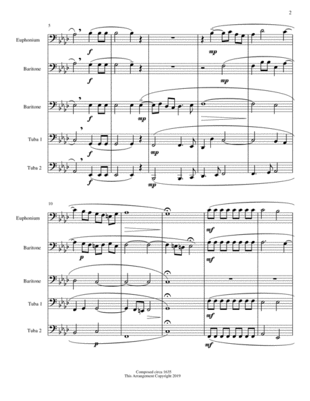 Miserere Mei Deus Gregorio Allegri Tuba Quintet Page 2