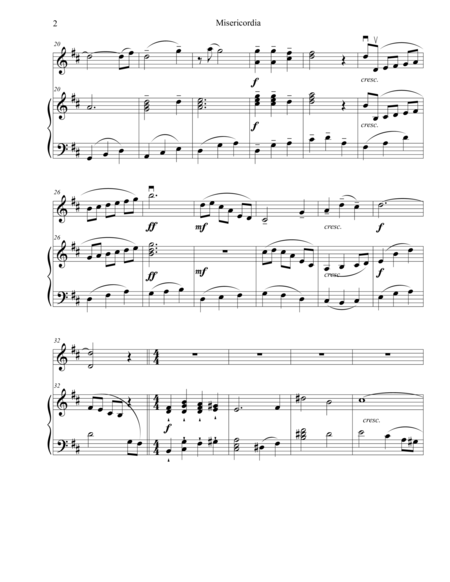 Misericordia I Duo For Violin And Piano Page 2