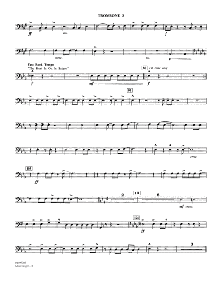 Miss Saigon Arr Calvin Custer Trombone 3 Page 2