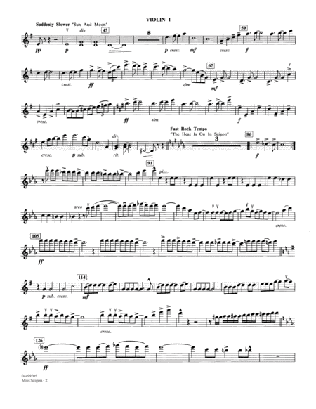 Miss Saigon Arr Calvin Custer Violin 1 Page 2