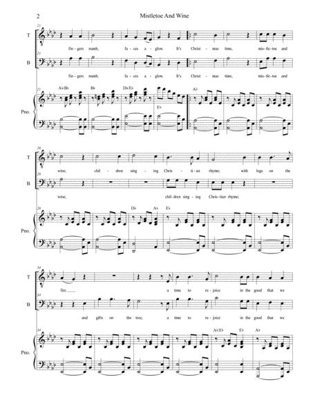 Mistletoe And Wine Duet For Tenor And Bass Solo Page 2