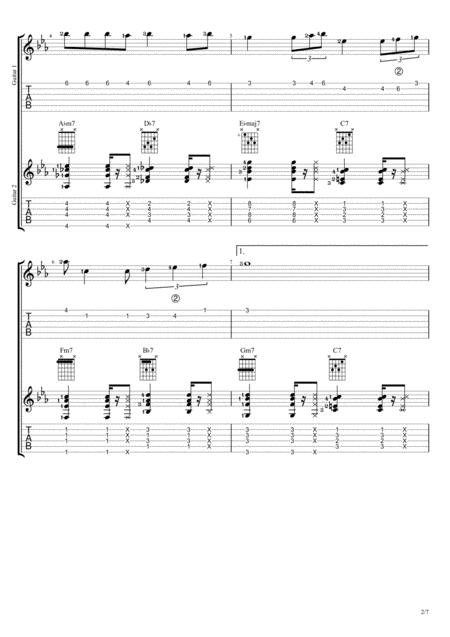 Misty Duet Guitar Tablature Page 2