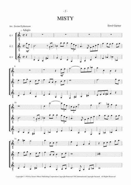 Misty Guitar Trio Page 2