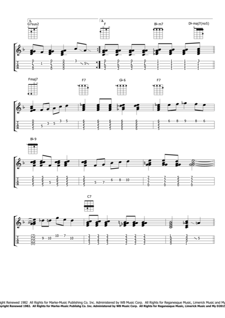 Misty Ukulele Solo Page 2