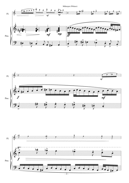 Mitherpot Or Whiner For Flute And Piano Page 2