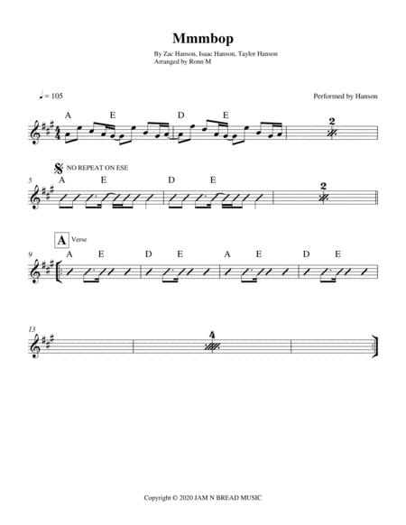 Mmmbop Lead Sheet Performed By Hanson Page 2