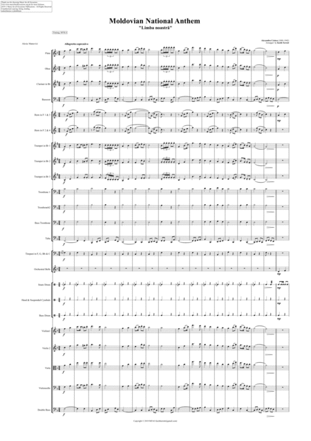 Moldovian National Anthem For Symphony Orchestra Kt Olympic Anthem Series Page 2