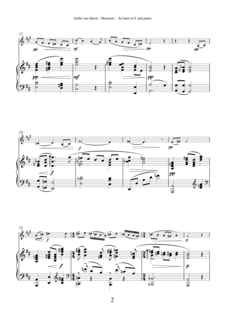 Moments For Horn In F And Piano Page 2