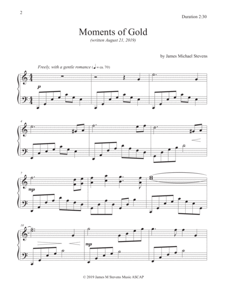 Moments Of Gold Romantic Piano Page 2