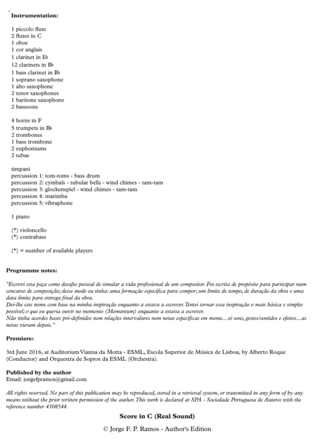 Momentum For Large Wind Orchestra Band Page 2