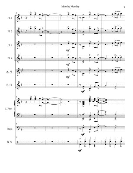 Monday Monday Flute Choir Page 2