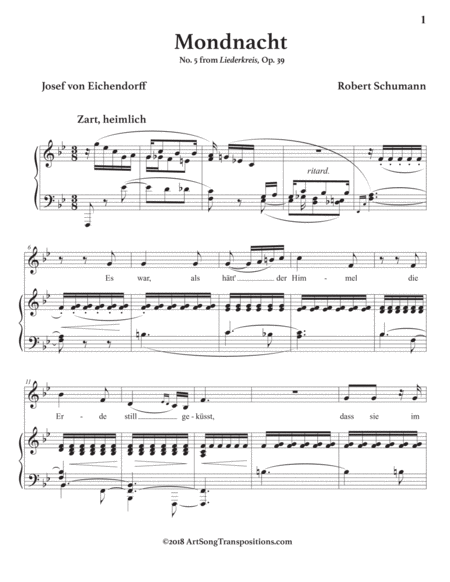 Mondnacht Op 39 No 5 B Flat Major Page 2