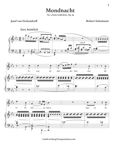 Mondnacht Op 39 No 5 E Flat Major Page 2