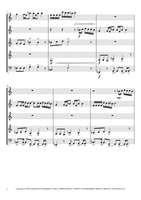 Mood 24kgoldn Woodwind Quintet Page 2