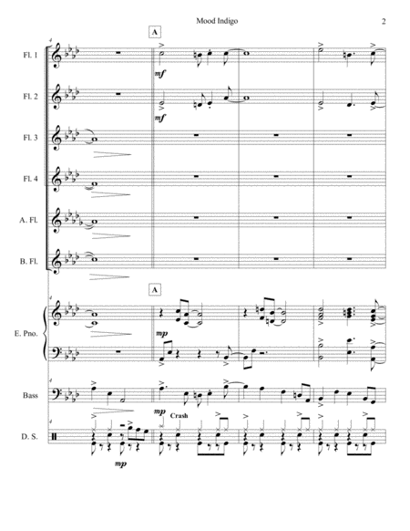 Mood Indigo Flute Choir Page 2