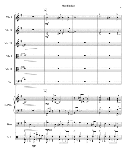 Mood Indigo String Sextet Orchestra Page 2