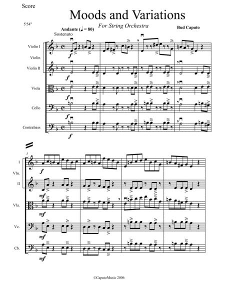 Moods And Variations For String Orchestra Grade 2 Page 2