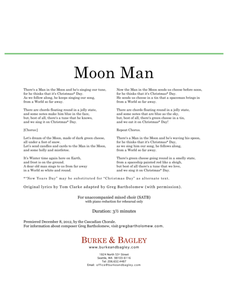 Moon Man Satb Page 2