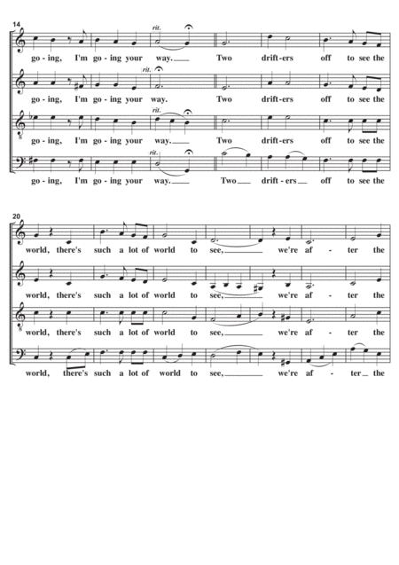 Moon River A Cappella Page 2