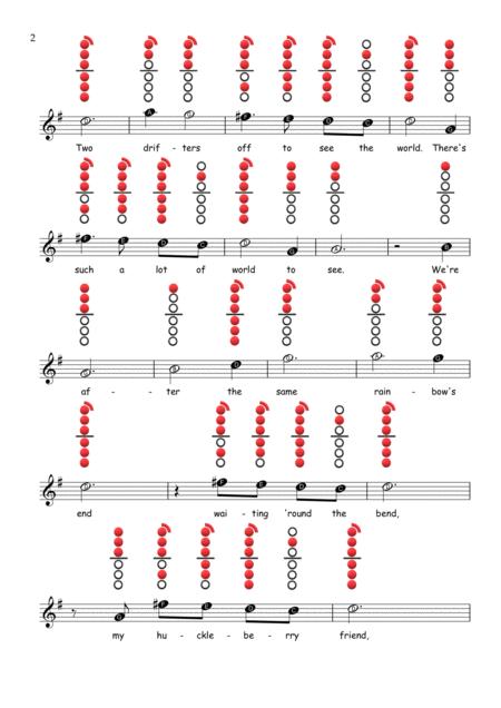 Moon River Alto Saxophone Sheet Music Tab Page 2