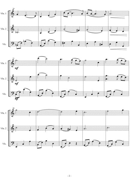 Moon River Arranged For String Trio Page 2