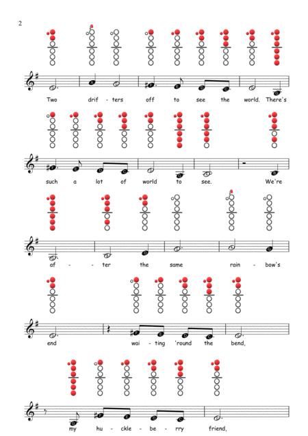 Moon River Clarinet Sheet Music Tab Page 2
