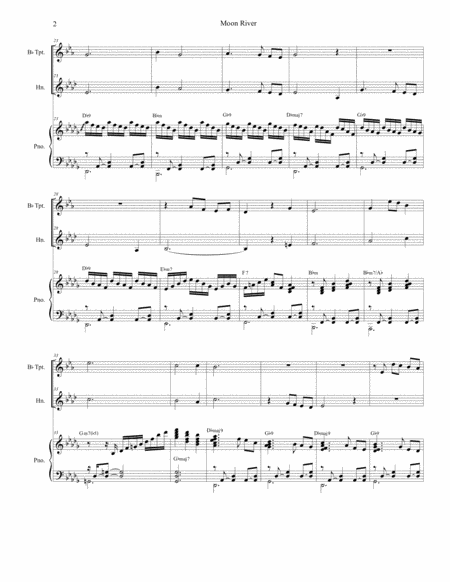 Moon River Duet For Bb Trumpet French Horn Page 2