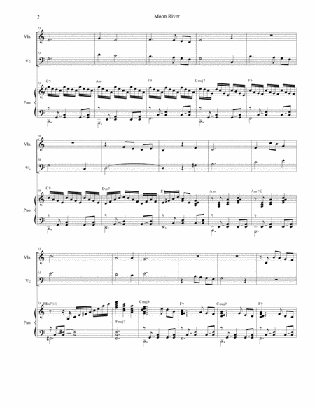 Moon River Duet For Violin And Cello Page 2