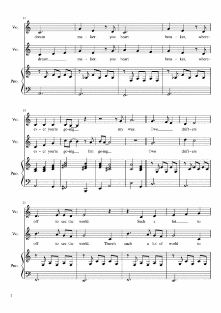 Moon River Vocal Duet Page 2