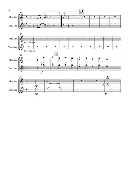 Moondance By Van Morrison Michael Buble Solo Saxophone In Eb Bb Page 2