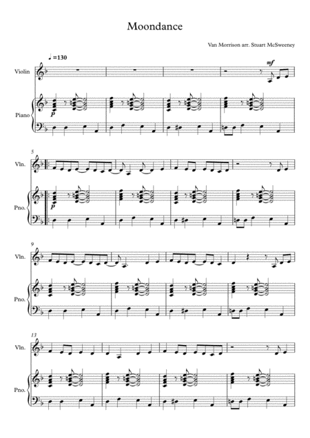 Moondance Violin Solo Page 2