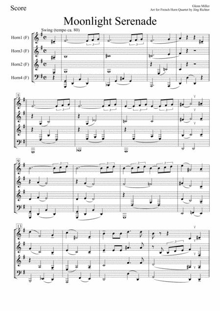 Moonlight Serenade Fr Horn Quartett Page 2