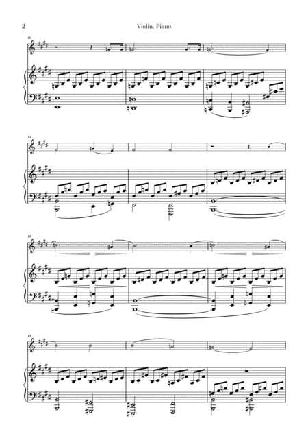 Moonlight Sonata For Violin And Piano Duet Page 2