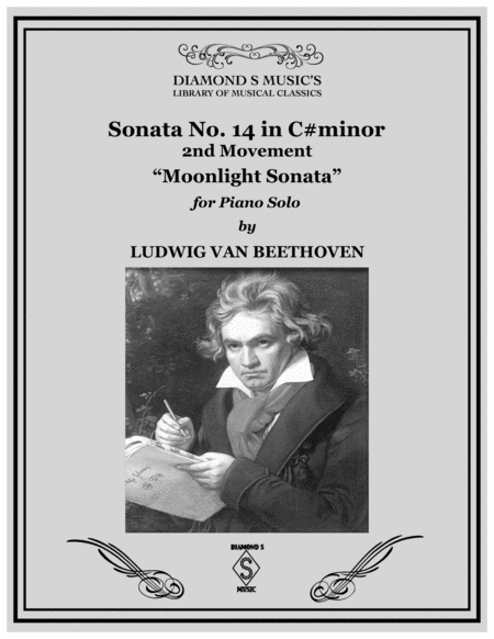 Moonlight Sonata Piano Sonata No 14 In C Minor Beethoven 2nd Movement Page 2