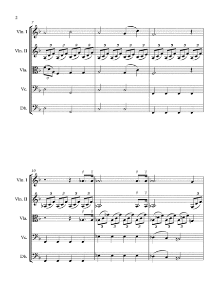 Moonlight Sonata String Quintet 1st Movement Page 2