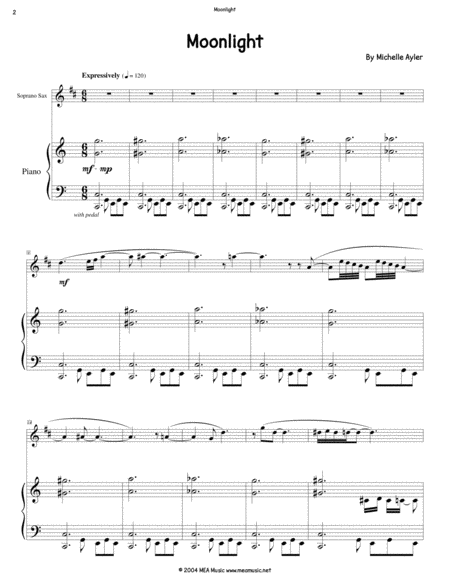 Moonlight Soprano Saxophone Page 2
