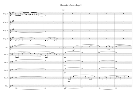 Moonraker Theme For 10 Piece Brass Ensemble Page 2