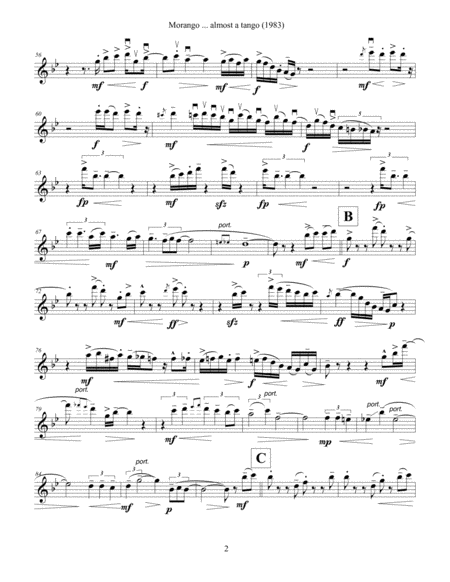 Morango Almost A Tango 1994 Version For Violin And Piano Violin Part Page 2