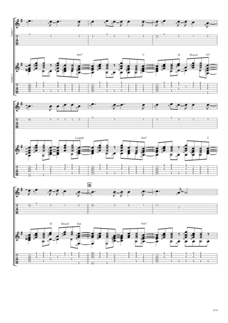 More Than Words Fingerstyle Guitar Duet Page 2