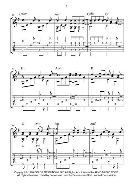 More Than Words Fingerstyle Guitar Page 2