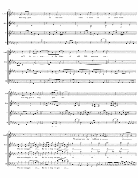 Morning Glow A Cappella Satb Page 2