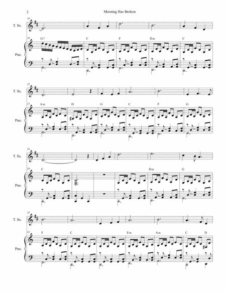 Morning Has Broken For Tenor Saxophone Solo And Piano Page 2