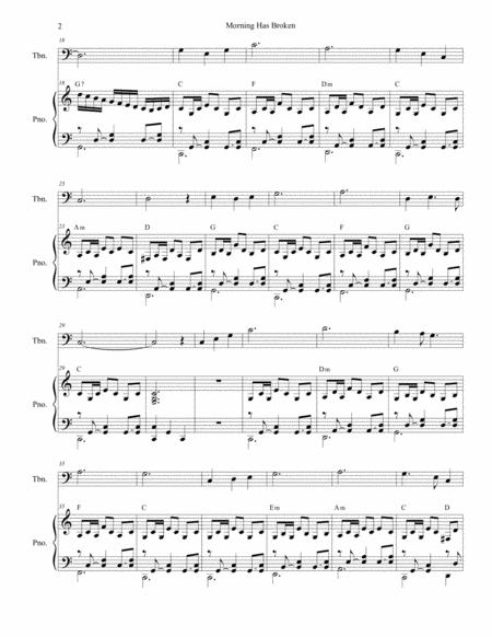 Morning Has Broken For Trombone Solo And Piano Page 2