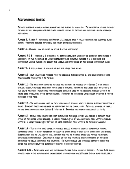 Morning Praise Percussion Ensemble Page 2