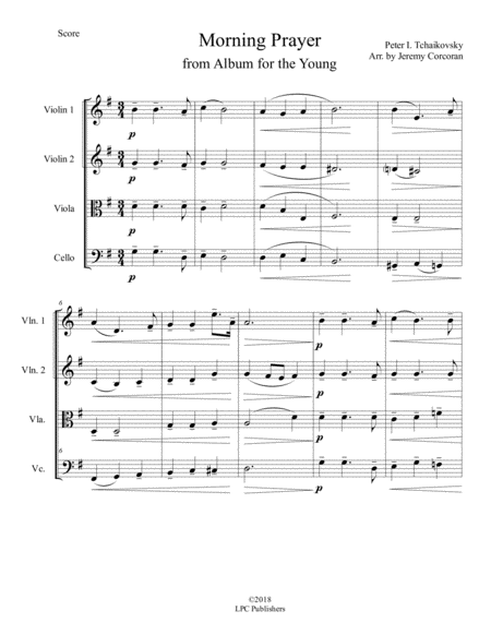 Morning Prayer For String Quartet Page 2